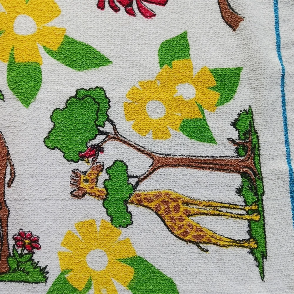 Vintage Silver Springs Florida Cartoon Beach Towel
